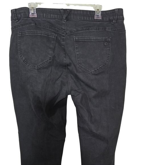 DEMOCRACY AB TECHNOLOGY BLACK JEANS WOMEN SZ 14W COMFORT WAISTBAND STRETCH - Picture 6 of 6